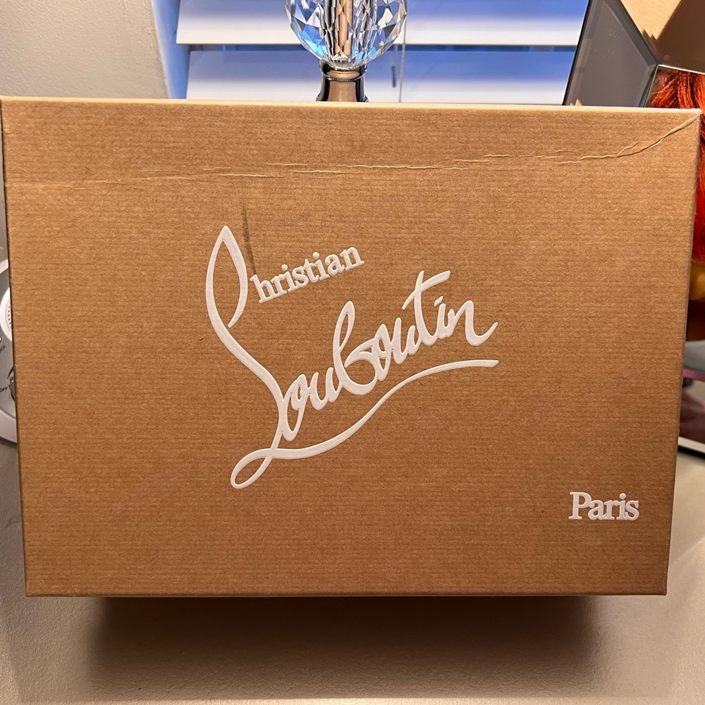 CHRISTIAN LOUBOUTIN KATE 100MM NAPPA RED SOLE PUMP IN BLACK